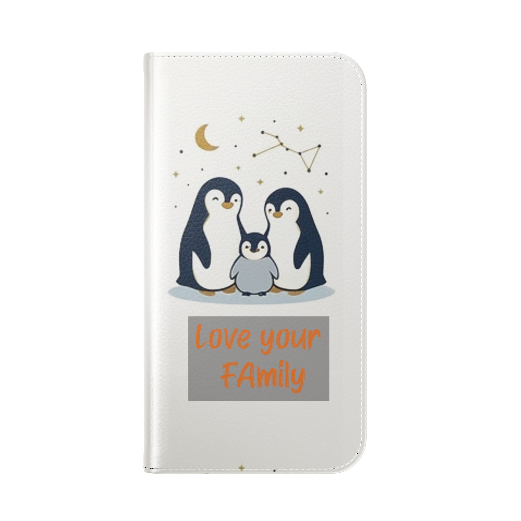 Penguin Family Love Phone flip case