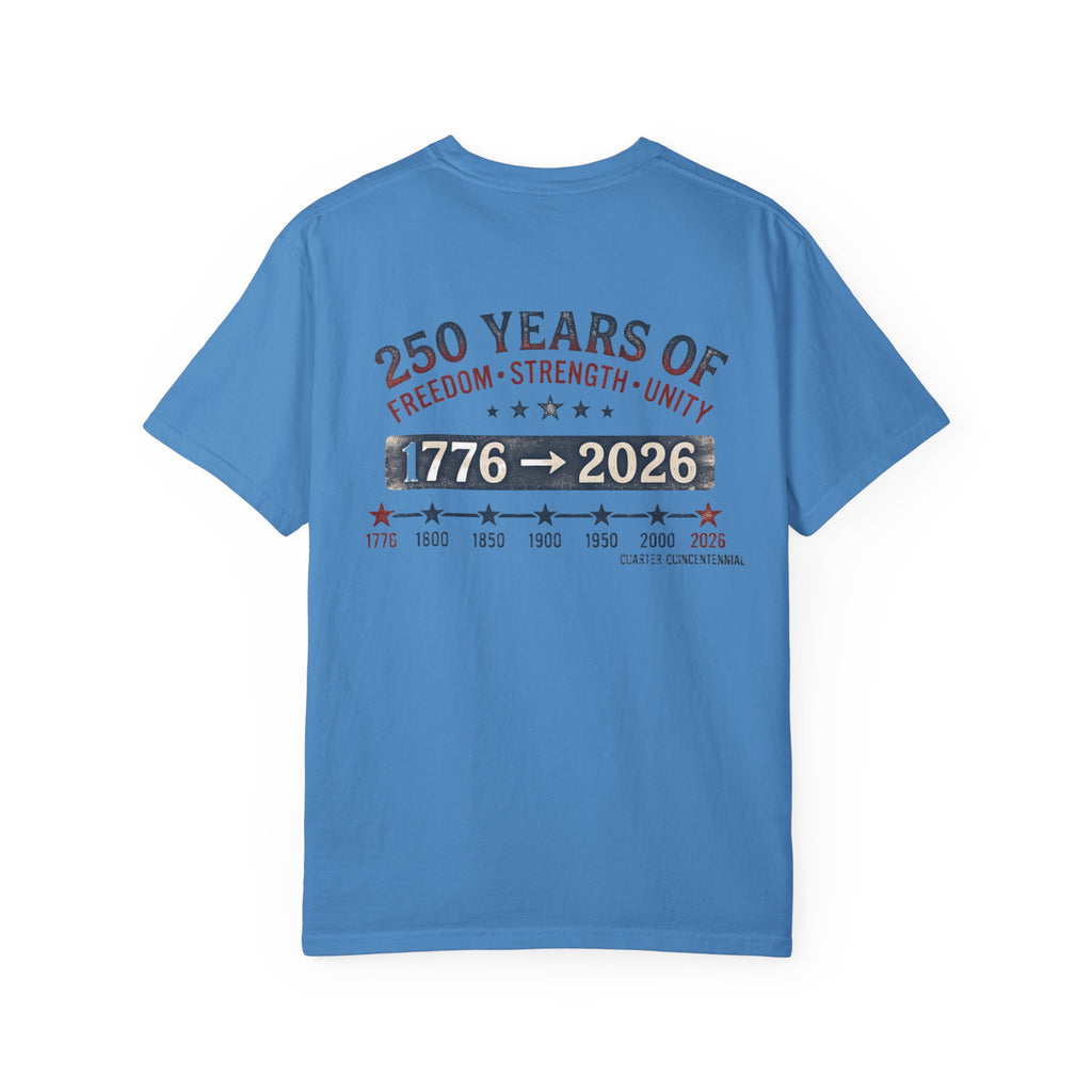 America 250th Anniversary T-Shirt — "Happy 250th Birthday America" Patriotic Tee (1776–2026)