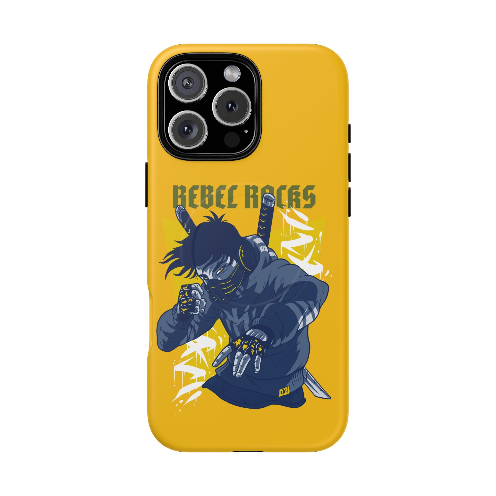 Rebel Ninja Illustration Phone Case | Tough Magnetic Case
