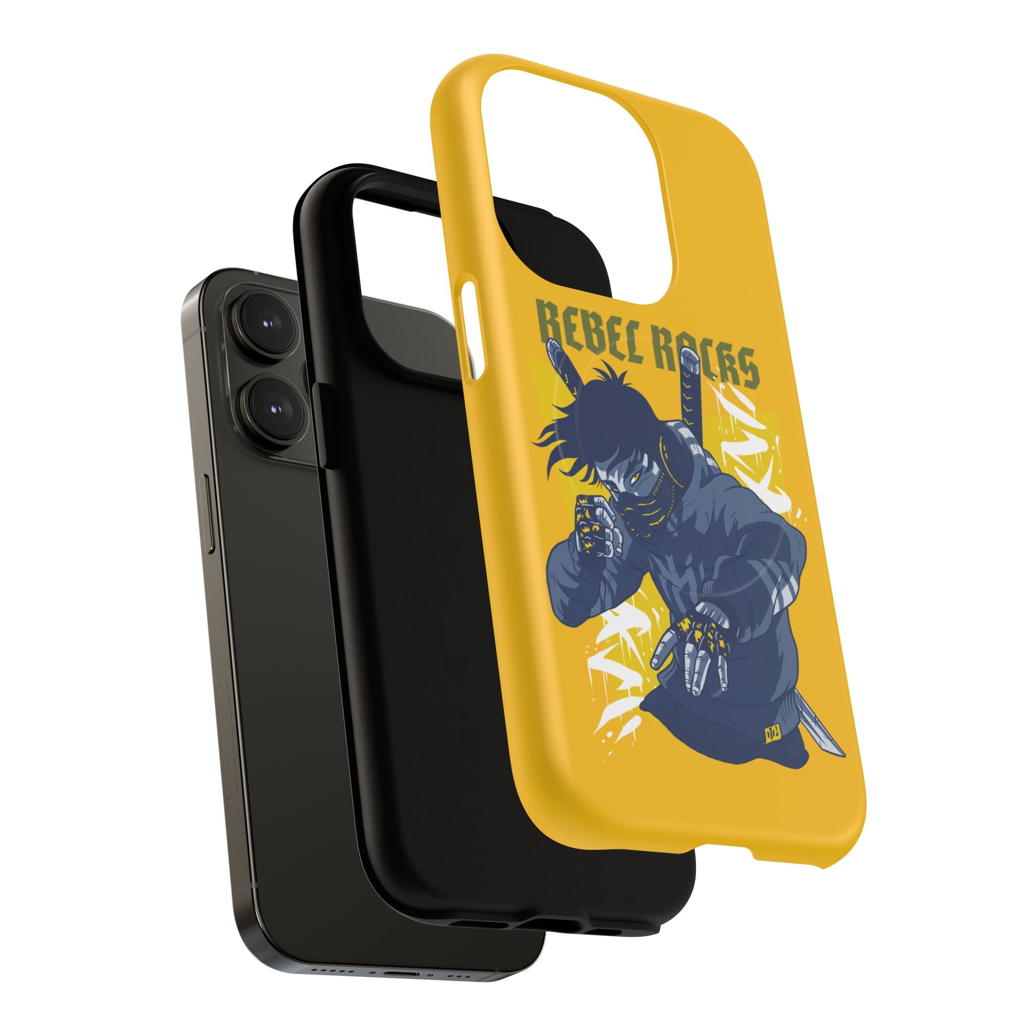 Rebel Ninja Illustration Phone Case | Tough Magnetic Case