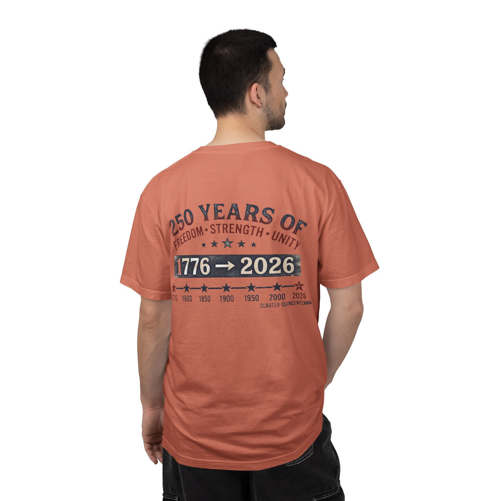 America 250th Anniversary T-Shirt — "Happy 250th Birthday America" Patriotic Tee (1776–2026)
