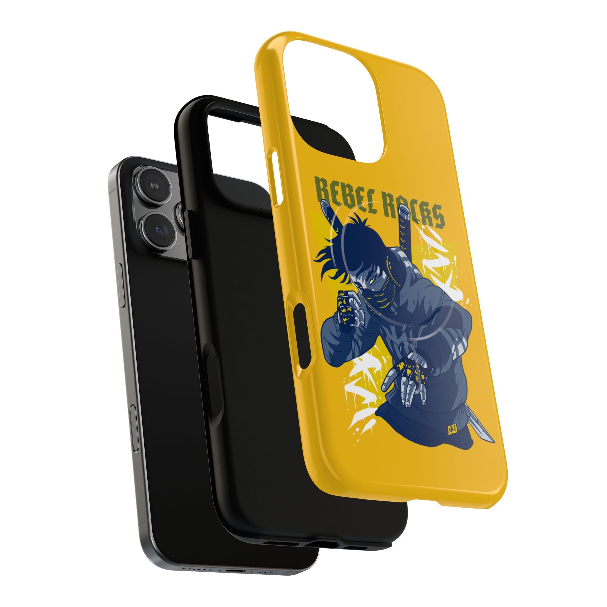 Rebel Ninja Illustration Phone Case | Tough Magnetic Case