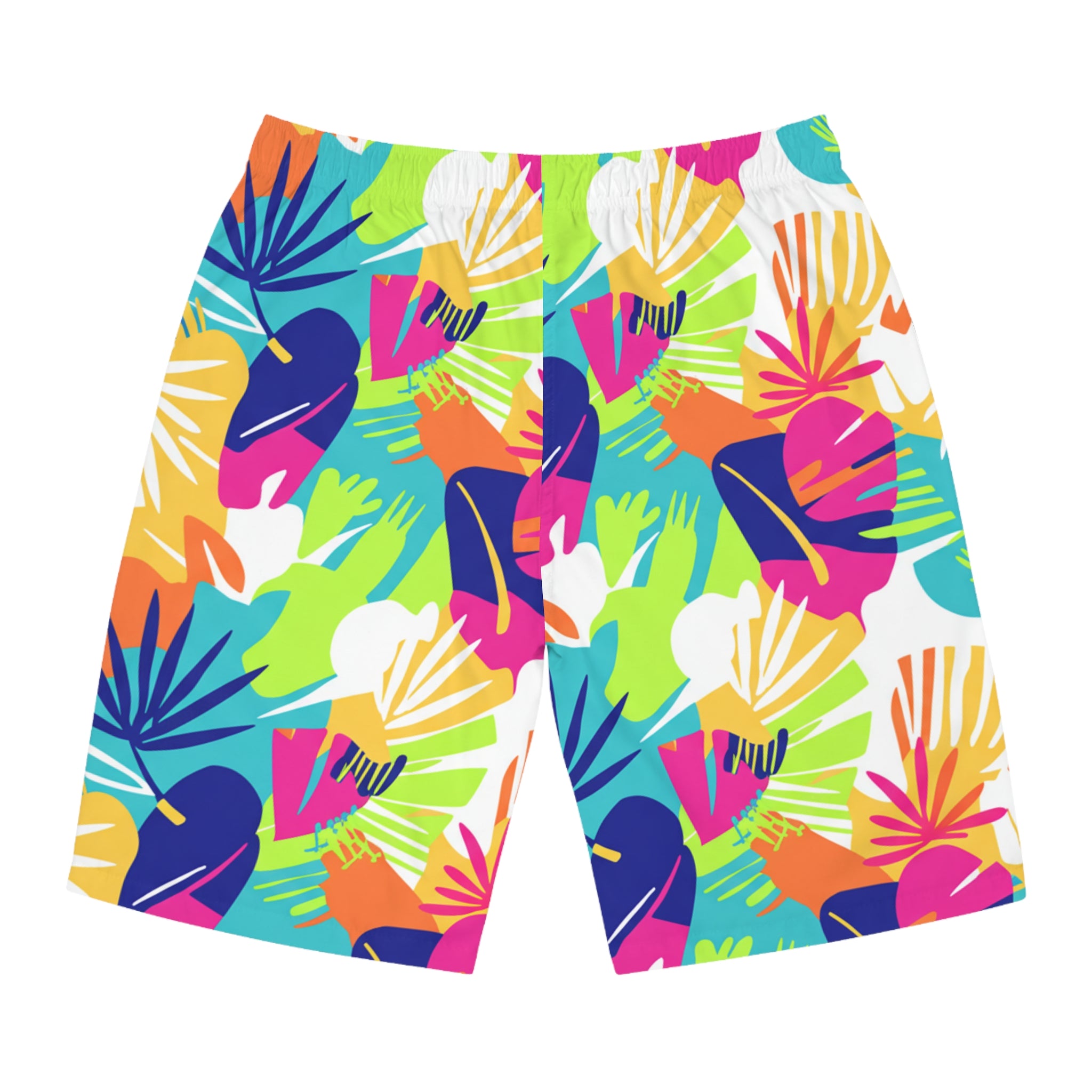 Tropical Surf Pattern Board Shorts | Men's Beachwear