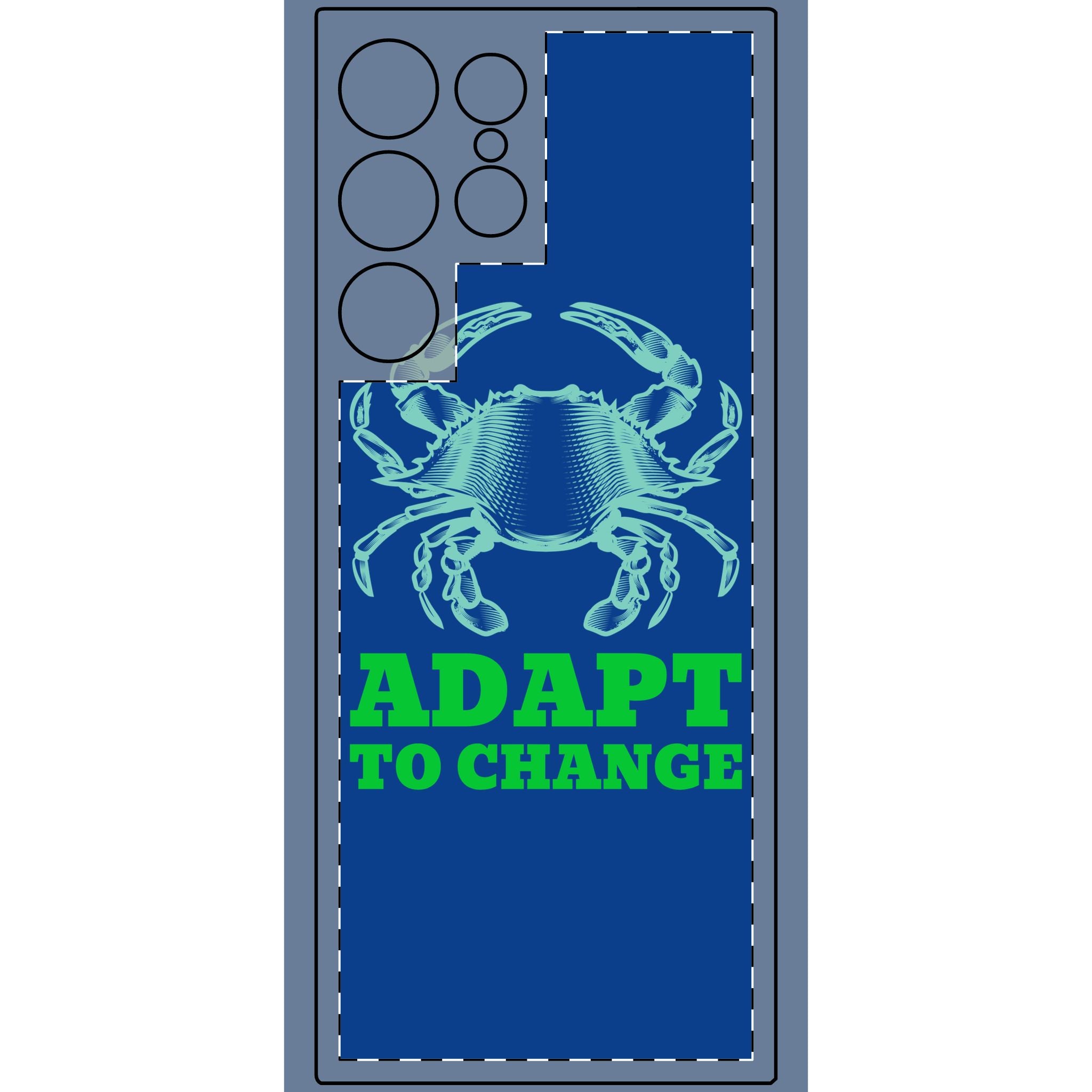 Crab illustration Adapt to Change Phone Cover