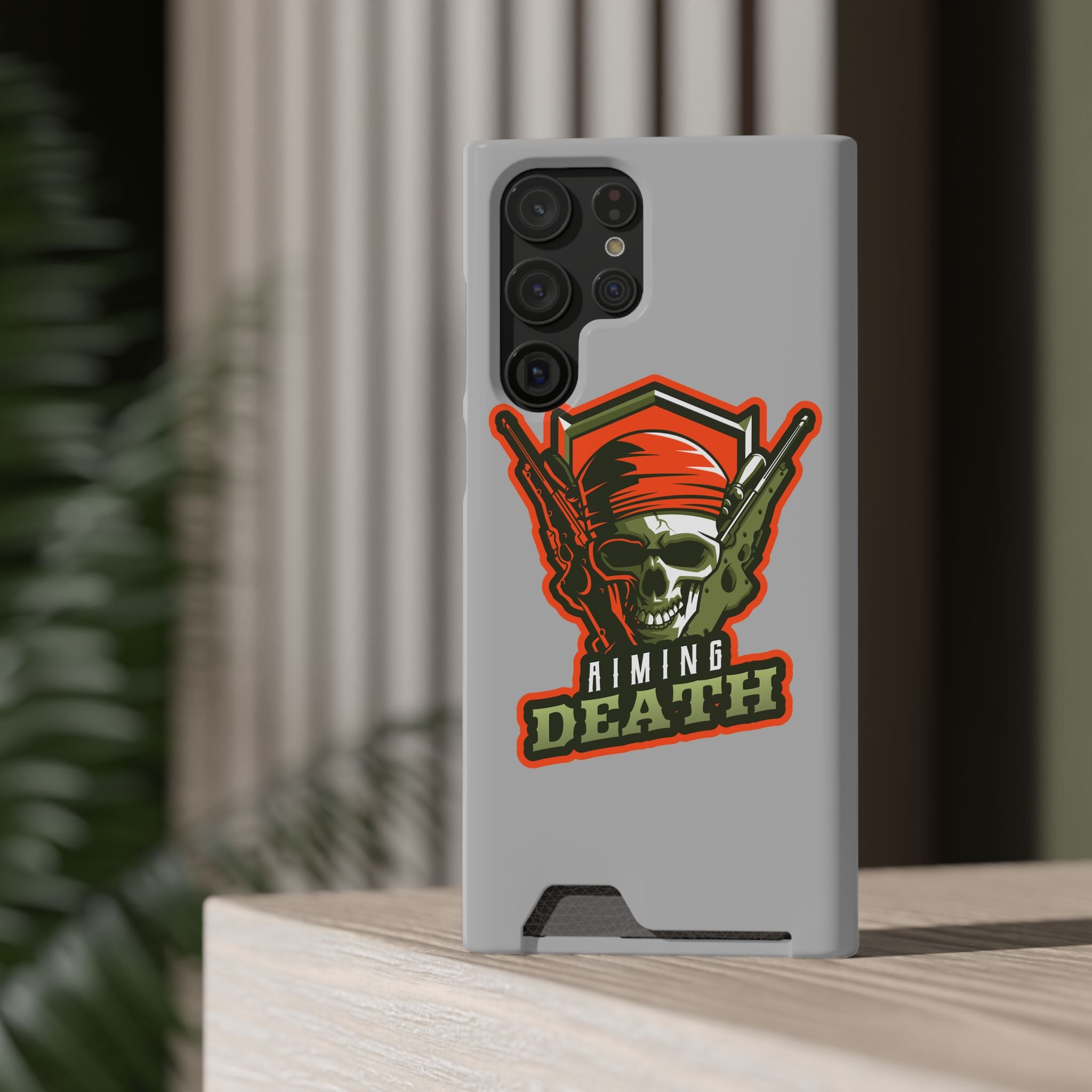 Skull with Bandana and Guns Phone Case