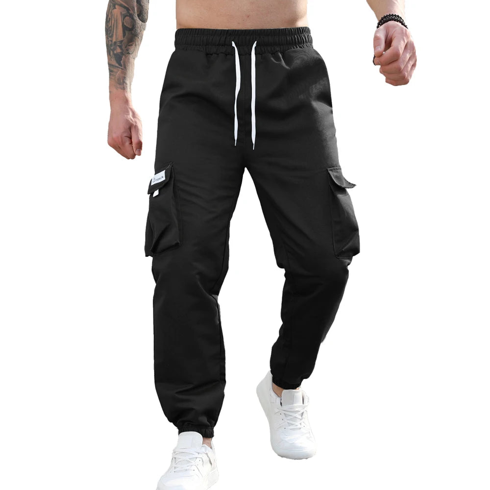 Men's Cargo Pants — Woven Twill, Multi-Pocket Casual