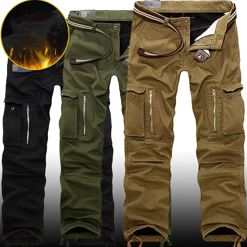 Baggy Cotton Casual Overalls Army Tactical Long Trousers Plus Size 40