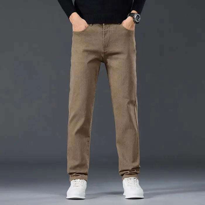Male Brand Jeans Clothing- Light Luxury Stretch Comfortable Pants