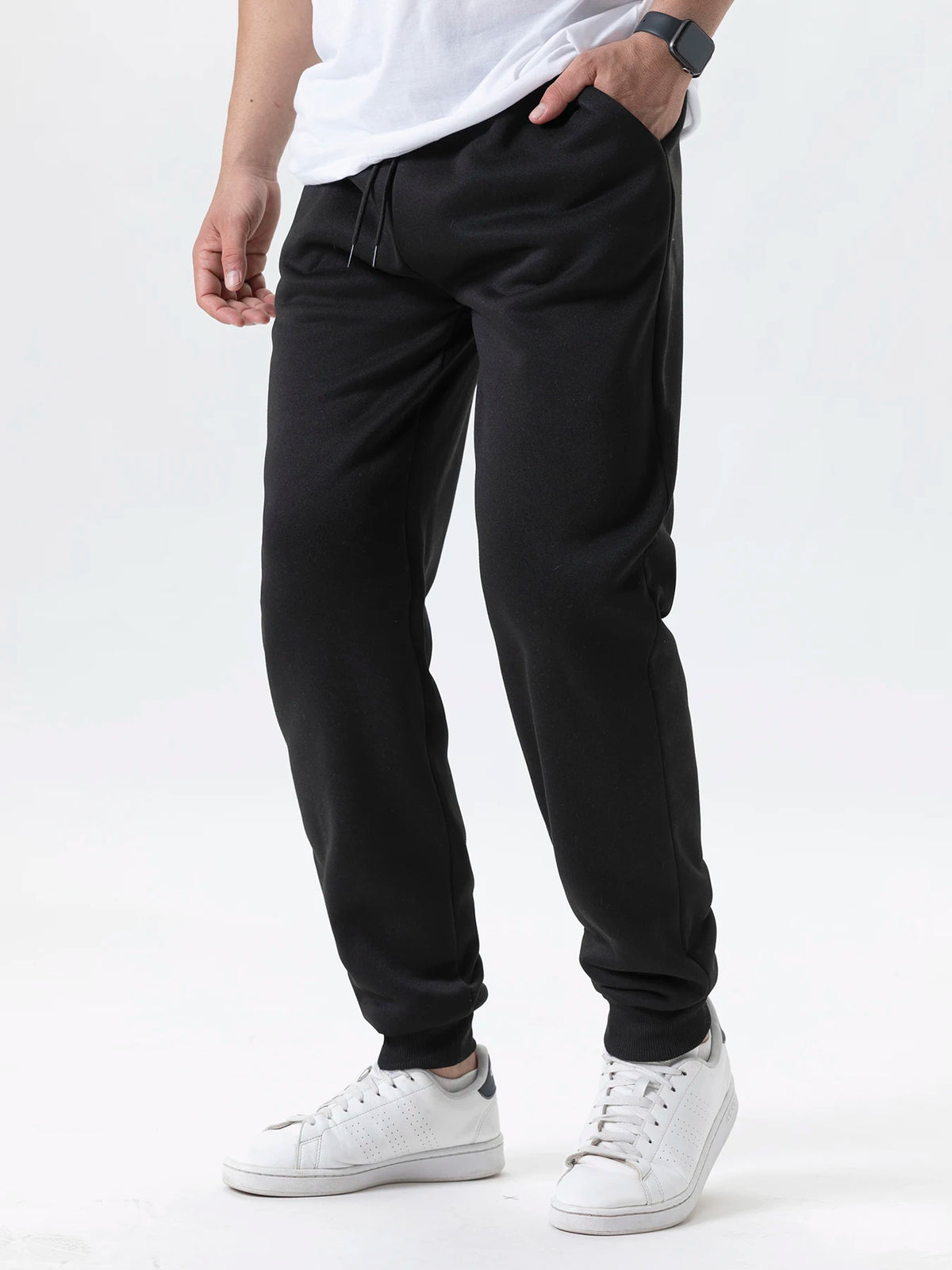 REALXIZI Men's Midweight Fleece Sweatpants – Casual Ankle-Length Joggers  -Fitness Gym