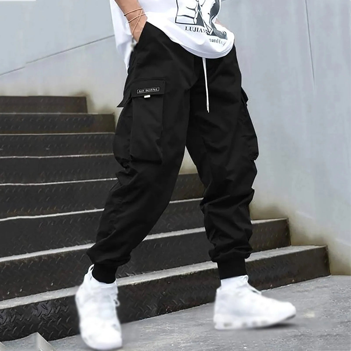 Men's Casual Jogging Cargo Pants -Streetwear Hip-Hop Halen
