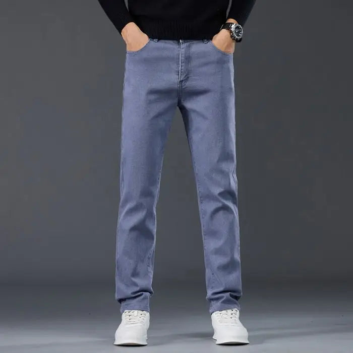 Male Brand Jeans Clothing- Light Luxury Stretch Comfortable Pants
