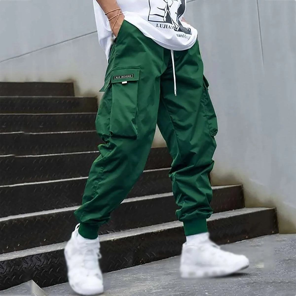 Men's Casual Jogging Cargo Pants -Streetwear Hip-Hop Halen