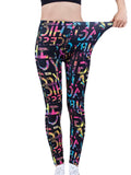 Fashion Women Leggings Beautiful Leaf Floral Printing