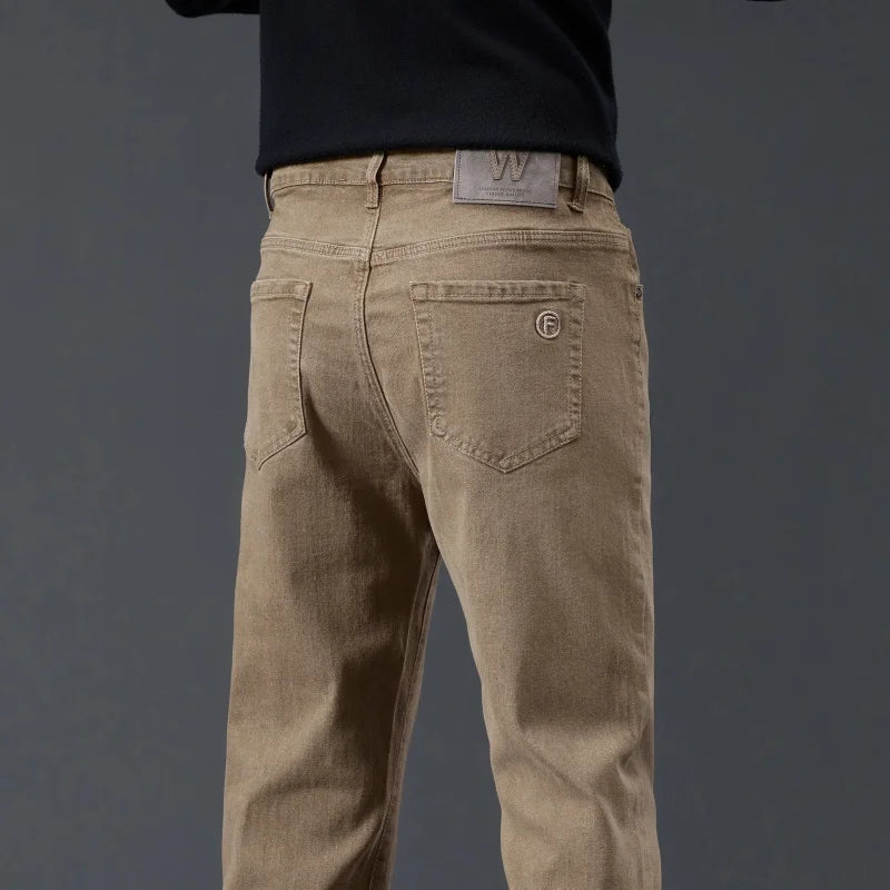 Male Brand Jeans Clothing- Light Luxury Stretch Comfortable Pants
