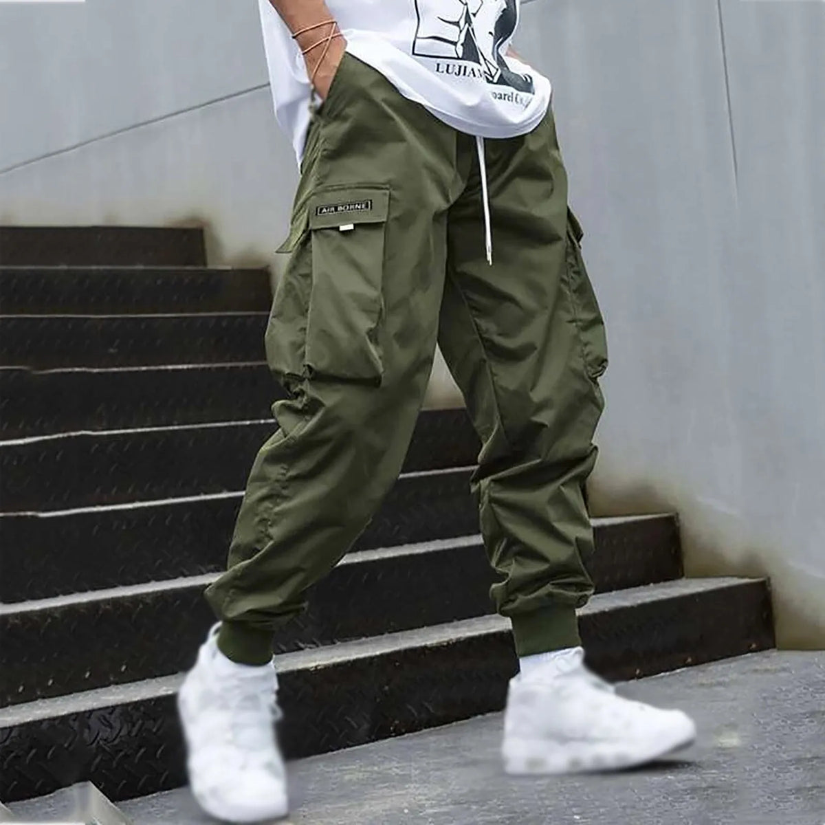 Men's Casual Jogging Cargo Pants -Streetwear Hip-Hop Halen
