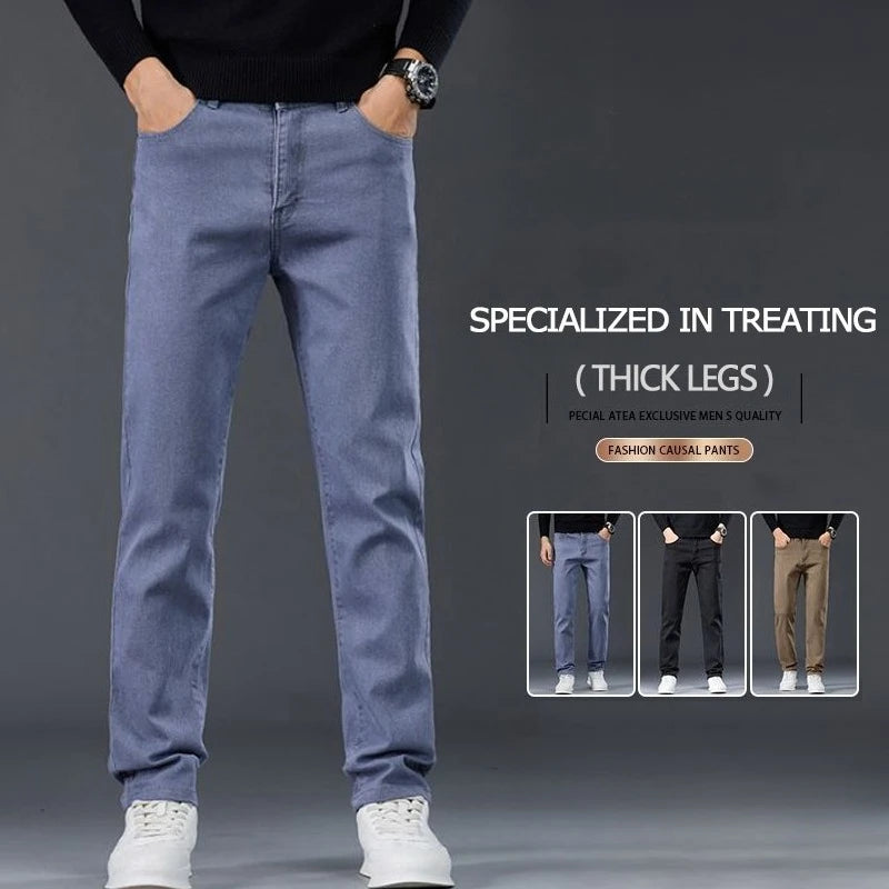 Male Brand Jeans Clothing- Light Luxury Stretch Comfortable Pants