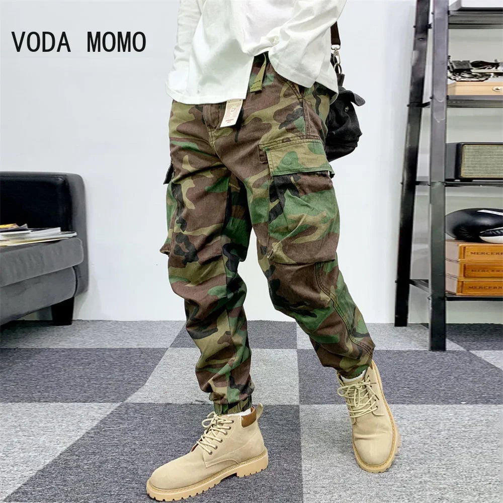 YIGUDAR Men's Oversized Harem Cargo Pants – Loose Fit Hip Hop Joggers
