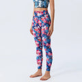 New Floral Printed Thin High Waist Leggings for Women Girls Sports Fitness Gym, Yoga , Pilates
