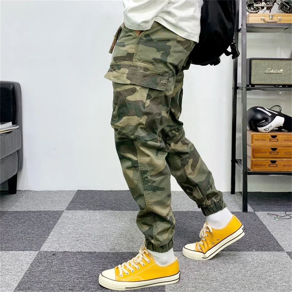 YIGUDAR Men's Oversized Harem Cargo Pants – Loose Fit Hip Hop Joggers