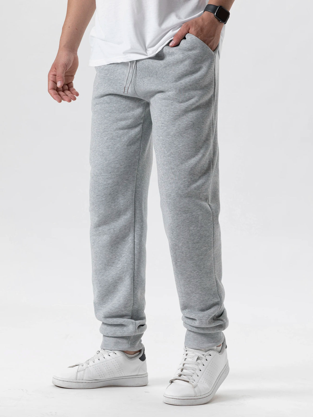 REALXIZI Men's Midweight Fleece Sweatpants – Casual Ankle-Length Joggers  -Fitness Gym