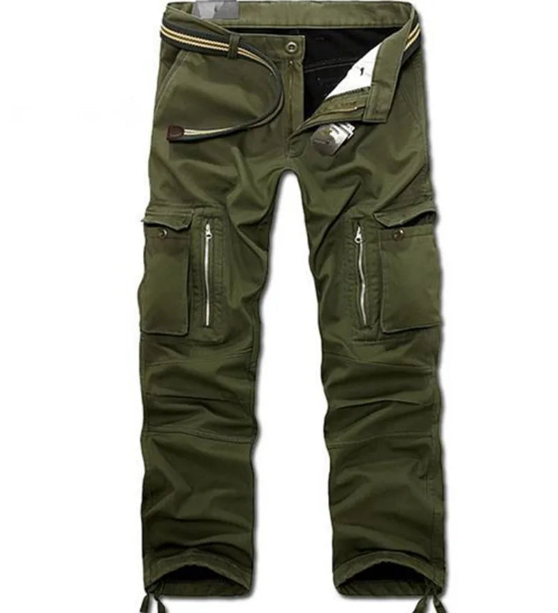 Baggy Cotton Casual Overalls Army Tactical Long Trousers Plus Size 40