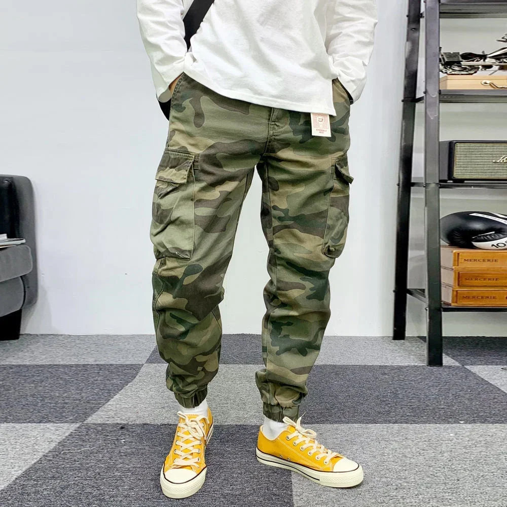 YIGUDAR Men's Oversized Harem Cargo Pants – Loose Fit Hip Hop Joggers