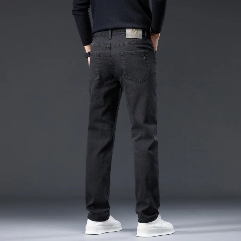 Male Brand Jeans Clothing- Light Luxury Stretch Comfortable Pants
