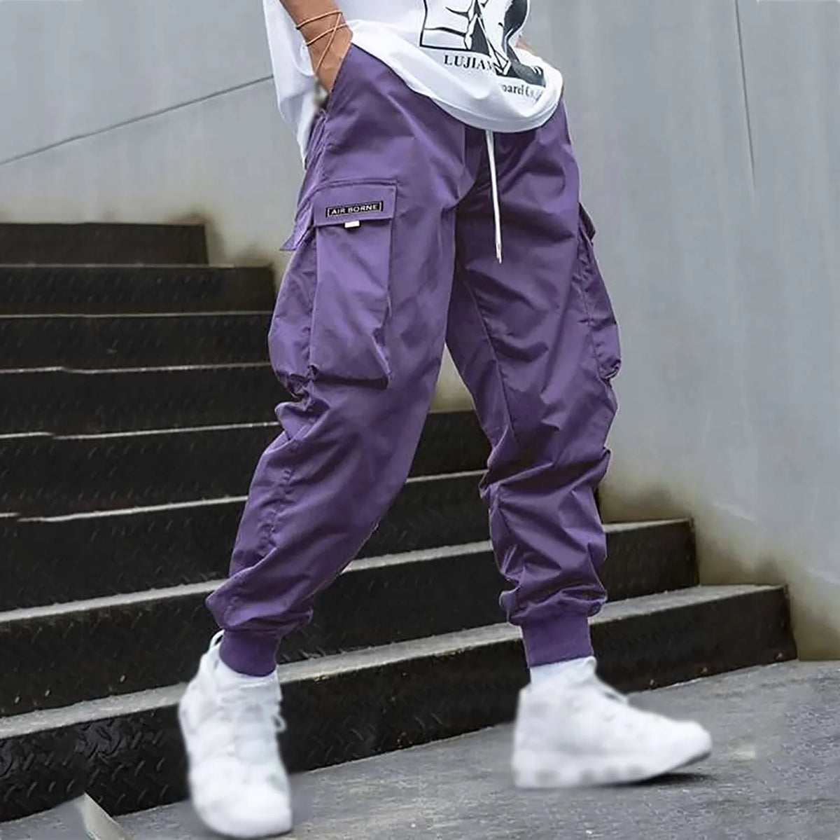 Men's Casual Jogging Cargo Pants -Streetwear Hip-Hop Halen