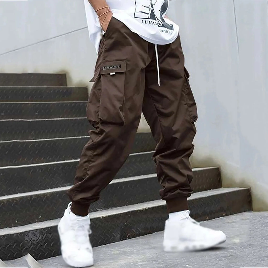 Men's Casual Jogging Cargo Pants -Streetwear Hip-Hop Halen