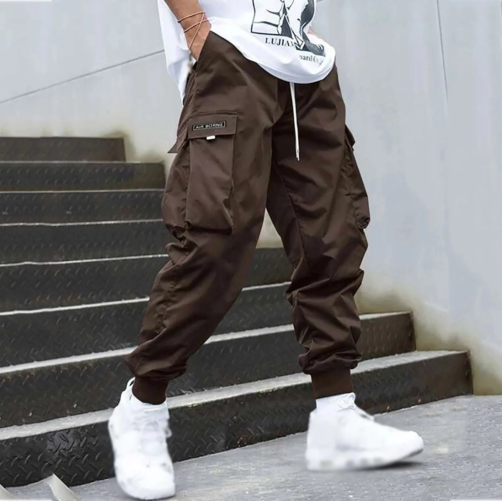 Men's Casual Jogging Cargo Pants -Streetwear Hip-Hop Halen